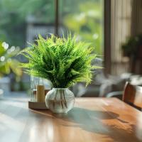 8pcs Plantas Artificiales De Ferne Persa Decoración De Habitaciones Interiores Y Jardines Falsas Hojas Verdes Ajustables Para Bodas Y Fiesta - details 9