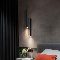 Lámpara Colgante Moderna Nórdica LED Doble Cabeza Para Comedor 2m Con Tubo Decorativo De Cilindro Lámpara De Techo Auto Contenida LED Incluido - details 2
