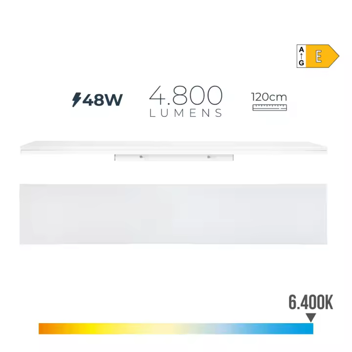 Regleta Led Edm 48W 6400k Luz Fría 4800lm - 1