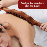 Masajeador De Madera De Abeto Universal Para Masaje Espalda Y Tratamiento De Puntos Terapéuticos Herramienta De Relajación Guasha Massajeador Abdominal - details 2