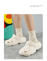 Zapatillas De Hombre EVA Plataforma Altura Cómodas Transpirables Antideslizantes Impermeables Sandalias De Exterior Con Cordones - details 8
