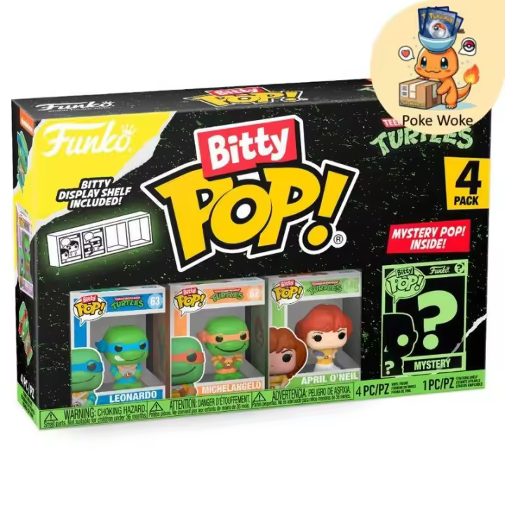 Funko Pop - Bitty POP Leonardo 4 figuras - Tortugas Ninja - 1