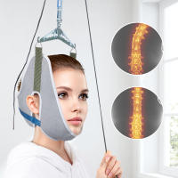 Kit De Tracción Cervical Colgante Por Puerta Con Cinturón De Apoyo Ajustable Corrector De Postura De Cuello Masajeador De Cabeza Para Espalda - details 2