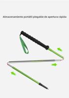 MAP BROTHER M3031 N-Pole Poles De Senderismo Plegables Con Cierre Rápido Para Correr Y Competir 7075 Aleación De Aluminio Palas De Punta De Tungsteno Cobalto Mango De Mano EVA - details 3