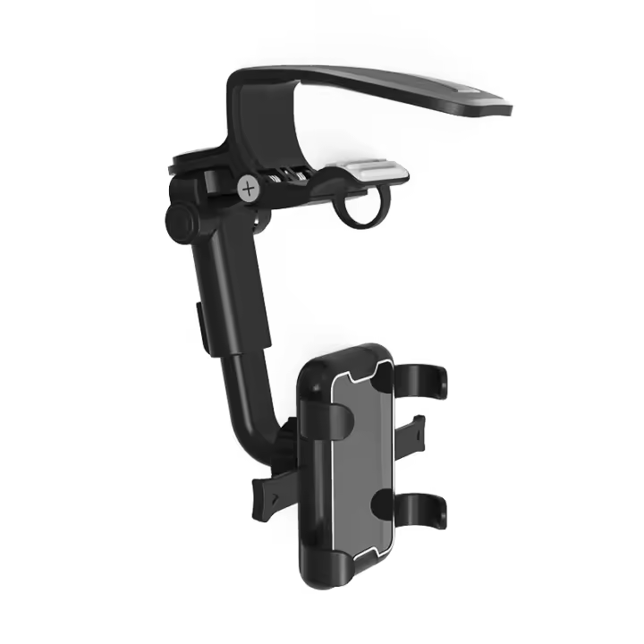 Sombrilla Chuck Car Mount Multifuncional Car Navigation Frame Sunboard Dashboard Montaje para teléfono móvil (1 Pieza Negro) - 1