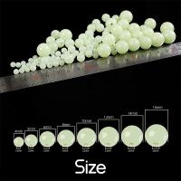 100pcs Luminous Beads Para Pesca 4mm 5mm 6mm Bolas De Flotación Brillantes Para Atravesar Agua En Pesca Exterior - details 1