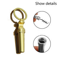 Abridor de botellas portátil para exteriores, mini, multifuncional, de aleación de zinc, tres en uno, llavero abridor de vino - details 2