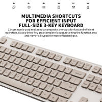 Teclado Y Ratón Inalámbricos Xiaomi 2024 Para Oficina 2.4GHz Portátiles Minimalistas Negros Con 104 Teclas USB Para Computadora - details 4