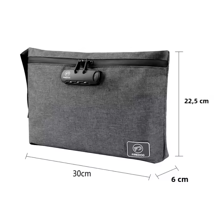 Bolsa De Viaje Con Cerradura De Contraseña Para Documentos Tarjetas Certificados Fósforos Resistente Al Agua Y Olores Bolsa Segura Para Tabaco - 1