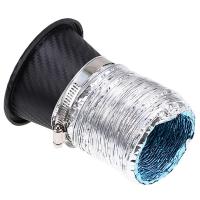 Tubo Telescopio De Admisión De Aire Para Coche Universal Modificado Con Fibra De Carbono ABS Inlet Turbo Funnel Guía De Tubo - details 5