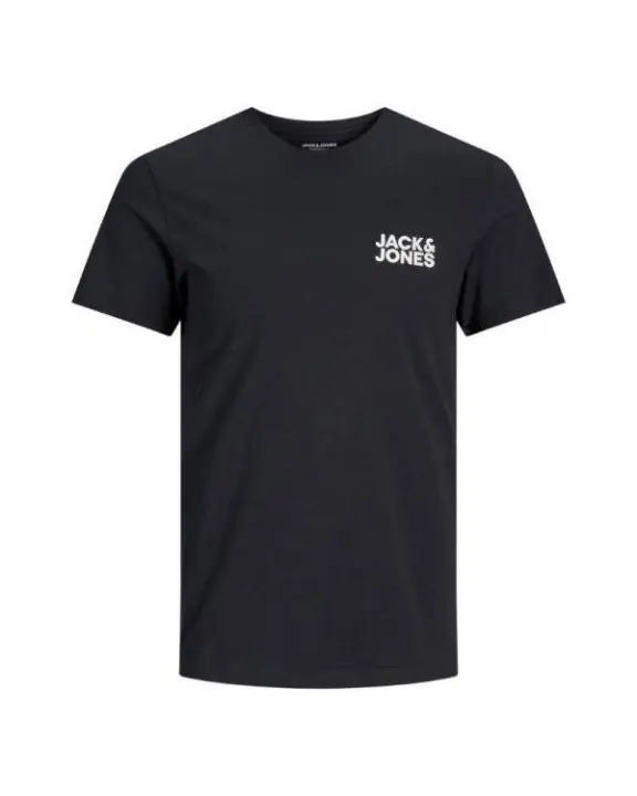 Camisetas Jack And Jones Manga Corta Negro - 1
