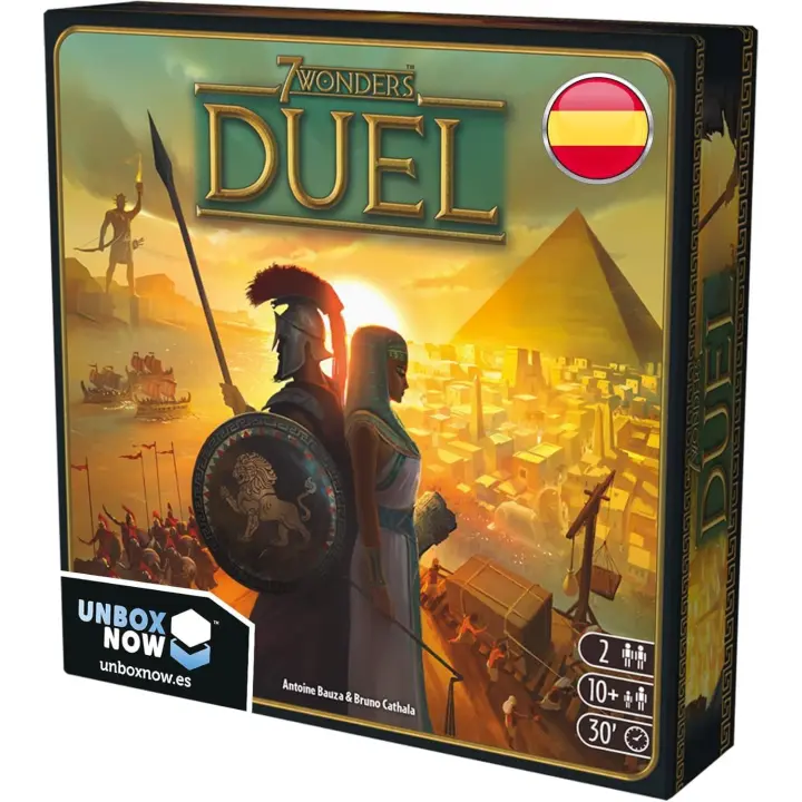 Asmodee -7 Wonders Duel Juego de Mesa - Juego de Civilizaciones - 2 Jugadores - Español - 1