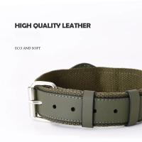 Collar De Cuero Para Perro Con Diseño De Lujo Ajustable Con Porta-Airtag Para Posicionamiento Cuello Del Gato Accesorios De Moda Para Mascotas - details 7