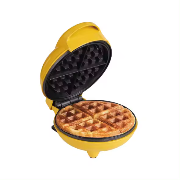 Gofrera Mini, \ u200e550W Waffle Maker, Gofrera Pequeña Para Gofres, Antiadherent, Mango Cool Touch, Diseño Compacto Temperature, Automática, Rosado - 1