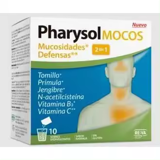 Pharysol Mocos 2 En 1 Mucosidades Y Defensas 10Ud - 1