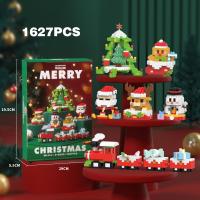 Juego De Regalos De Navidad Bloques De Construcción Con LED Santa Claus Reindeer Eve Puzzle Bloques De Tabla Decoración Para Niños Regalo De Navidad - details 2