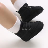 Zapatos De Bebé Para Niños Y Niñas De 0 a 18 Meses Alta Top Casual Suela Suave Deportivos Antideslizantes Fabricado Con Lona Y Cork - details 10
