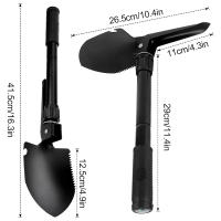 Mini Shovel Militar Portátil Plegable Multi-Función Herramienta De Jardín Para Camping Y Supervivencia Con Bolsa De Transporte - details 2