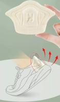 2/6pc Almohadillas De Silicona Para Zapatos Alivio Del Dolor De Talón Y Punta De Pie Protección Antideslizante Para Tacón Alto Insoletas De Medio Tamaño Ajustable Duraderas Y Suaves - details 12