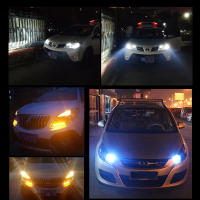 Bombilla LED Dual Color T20 7443 W21/5W 1157 BAY15D 45SMD T25 3157 P27/7W Para Luz De Señal Y DRL De Coche 12V Universal - details 6