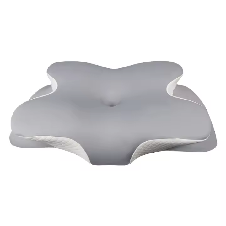 Almohada Cervical de Espuma Viscoelastica Memoria Almohada Ortopedica para Soporte de Cuello Almohadas Ergonómico para Dormir de Lado y Boca Arriba 65 * 40 * 14/10cm - 1