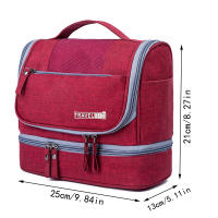 Nueva Bolsa De Maquillaje Para Mujer Organizador De Viaje Oxford Seco Y Húmedo Bolso De Cosméticos Necessaries Estuche De Toallas De Baño - details 1