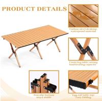 S7 STAR S7 STAR  Mesa Plegable Portátil Camping, Mesa Acampar de Aluminio Ligera Varios Tamaños, Mesa Transporte con Bolsa para Senderismo, Mesa Jardín Resistente al Aire Libre, Pesca, Picnic, Barbacoa, Actividades,Patio, Fiesta - details 4