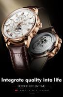 Reloj Mecánico De Cuero Para Hombre JSDUN Resistente Al Agua De Alta Calidad Con Movimiento Automático Moda Casual Reloj De Pulsera Para Hombres - details 0