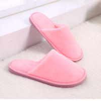Zapatillas De Casa Para Mujer Invierno Cómodas Y Térmicas Plush Antideslizantes Corduroy Interior Suave Zapatos De Interior Unisex - details 14