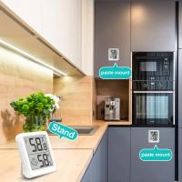 1 termómetro e higrómetro digital: monitor preciso de temperatura y humedad para interiores con pantalla LCD de fácil lectura, íconos de comodidad, múltiples opciones de montaje, funciona con batería, para el hogar, la oficina, la jardinería, higrómetro - details 6