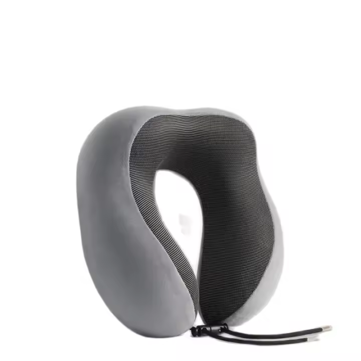 Almohada De Viaje Suave En Forma De U De Memoria De Espuma Colchón De Cuello Para Salud Uso En Avión Y Hogar Material 100% Poliéster - 1