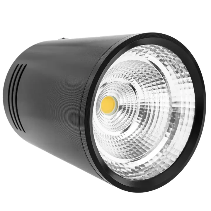 Foco LED de superficie Lámpara COB 7W 220VAC 6000K negra 75mm - BeMatik - 1