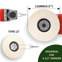 Ruedas De Linterna De Lana Para Pulido Accesorios De Mezclador Para Metal Vidrio Cerámica Discos De Molienda Para Broca De Ángulo 3/4/4.5/5Pcs - details 3