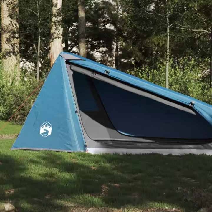 vidaXL Tienda de campaña túnel para 1 persona impermeable azul - 1