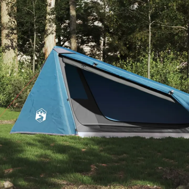 vidaXL Tienda de campaña túnel para 1 persona impermeable azul - 1