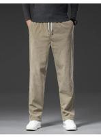 Pantalones Casuales De Corduroy Para Hombre Corte Recto Moda Negocios Verano Otoño Ajuste Regular Ropa Maleza - details 5
