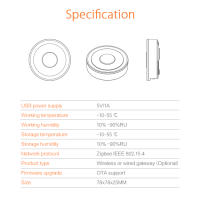 Hub ZigBee Gateway 2 En 1 Para El Hogar Compatible Con Apple HomeKit Y Tuya Smart APP Control Remoto Sensores ZigBee Compatibles Tamaño 78x78x25MM - details 10