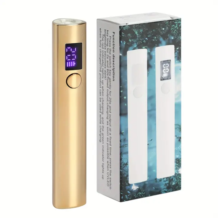 Lámpara Portátil Para Uñas Mini LED UV Recargable Para Secado Rápido De Esmalte De Gel En Forma De Bolígrafo Con Carga USB Máquina De Secado De Uñas Peso Ligero Tamaño Compacto - 1