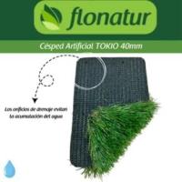 Césped Artificial TOKIO 40 mm Natural y Realista | Suave y Denso | Resistente UV | Hilo en Forma de C | Reciclable y No Tóxico | Alta Densidad 18.900 Puntadas | Drenaje 800 l/h/m² - details 0
