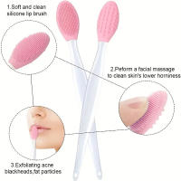5pc Cepillo De Piel Silicone Para Limpieza Facial Exfoliante Herramienta De Limpieza De Puntos Negros Doble Cara Para Unidades - details 1
