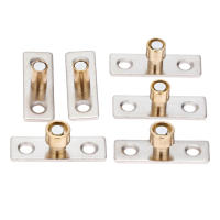2 Pcs Locador De Puerta De Metal Y Madera Con Cabeza De Cobre Tono 8/10/12mm Diámetro 49*15mm Herramienta Para Puertas Deslizantes Y De Madera - details 3