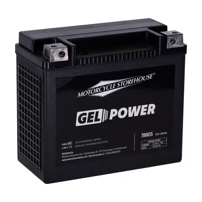 Batería sellada de gel MCS, serie Nano, 12 V, 20 Ah, 360 cca - 1