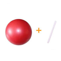 Bola De Yoga De 25cm Bola De Gimnasia De Fitness Plegable Antirrota Con Clip Transparente Y Engrosada Para Pilates - details 6