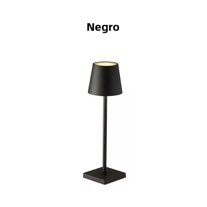 Lámpara De Mesa Decorativa LED Retro De Moda En Forma De Cuadrado Alto Para Ambiente Ideal Para Comedor Bar Sala Interior Y Exterior - 1
