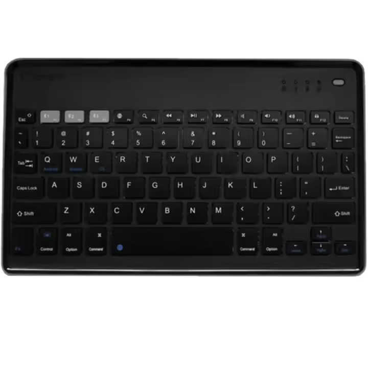 Teclado inalambrico universal silver ht bluetooth dark grey - english layout - 1