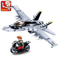Bloques De Construcción Sluban F/A-18E Helicóptero Armado Militar Serie Super Avión Modelo De Armas Juguetes Para Niños Boys - details 12
