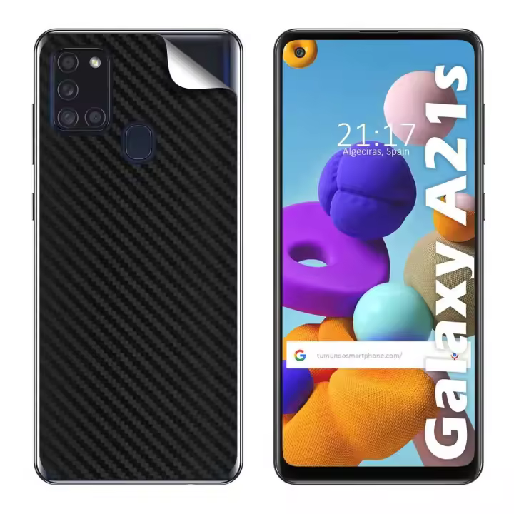 Vinilo Adhesivo Textura Carbono para Samsung Galaxy A21s - 1