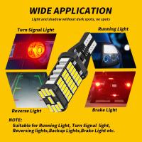 Lámparas LED Super Brillantes T15 W16W 921 912 1200LM Alta Potencia 45PCS 4014SMD Para Luz Retroiluminación Del Coche 12V 6500K Blanco Universal - details 6