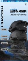 Casco De Motocicleta De Verano Protección Impacto Seguridad Con Lente Corta Y Ala Trasera Ordinary En Negro Material ABS+PC Peso 750g - details 6