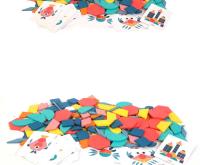 Juego De Rompecabezas 3D De Formas Geométricas Para Niños Montessori 180 Piezas Tablero De Madera Educativo Para Bebés Y Niños - details 9
